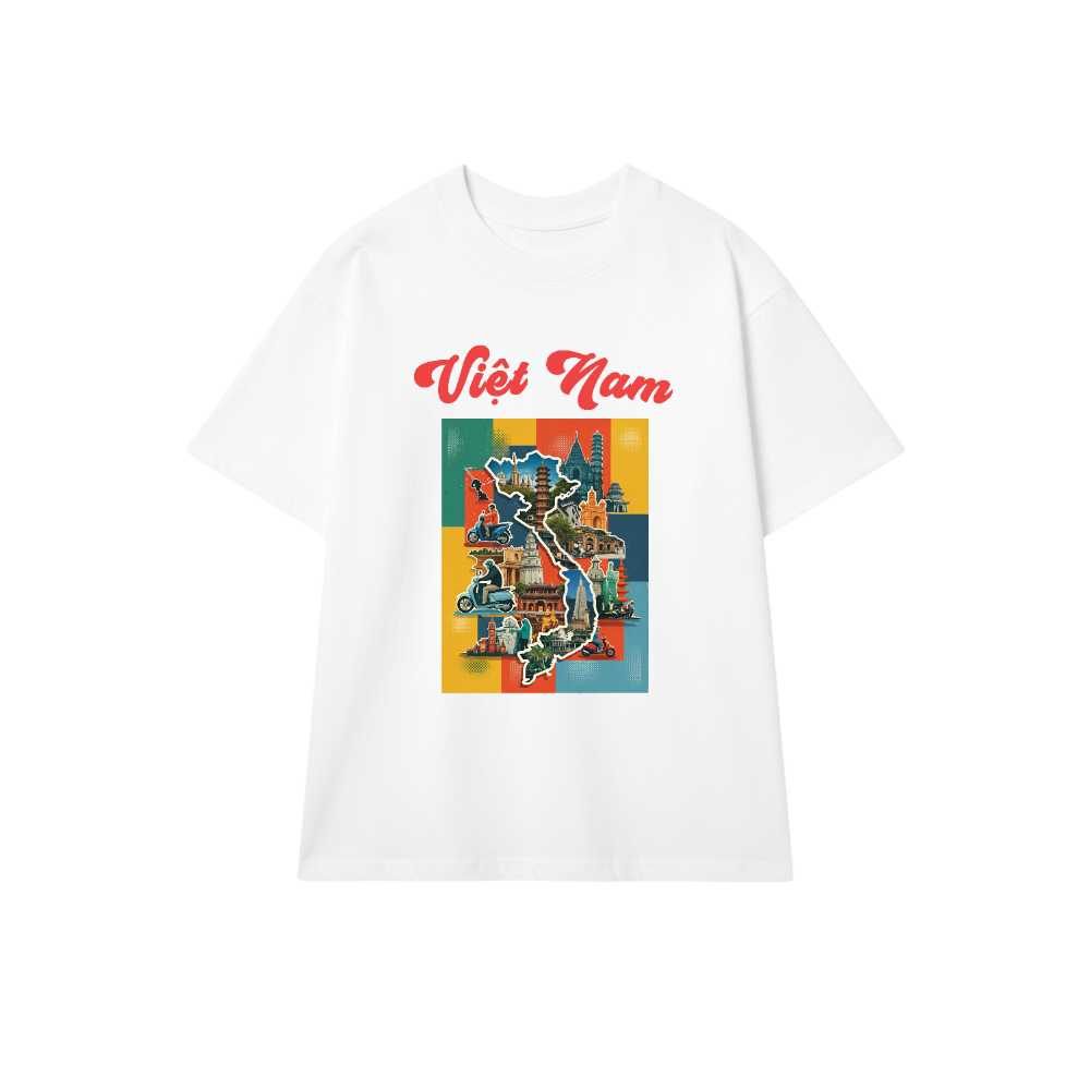 Áo Thun Việt Nam Retro Collage Streetwear Độc Đáo - 010426-16-30-BVP