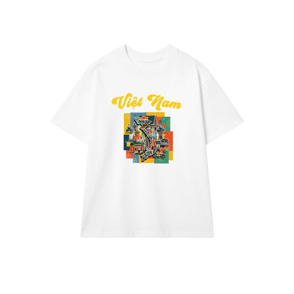 Áo Thun Việt Nam Retro Streetwear Đỏ Nổi Bật - 010426-16-38-JVO