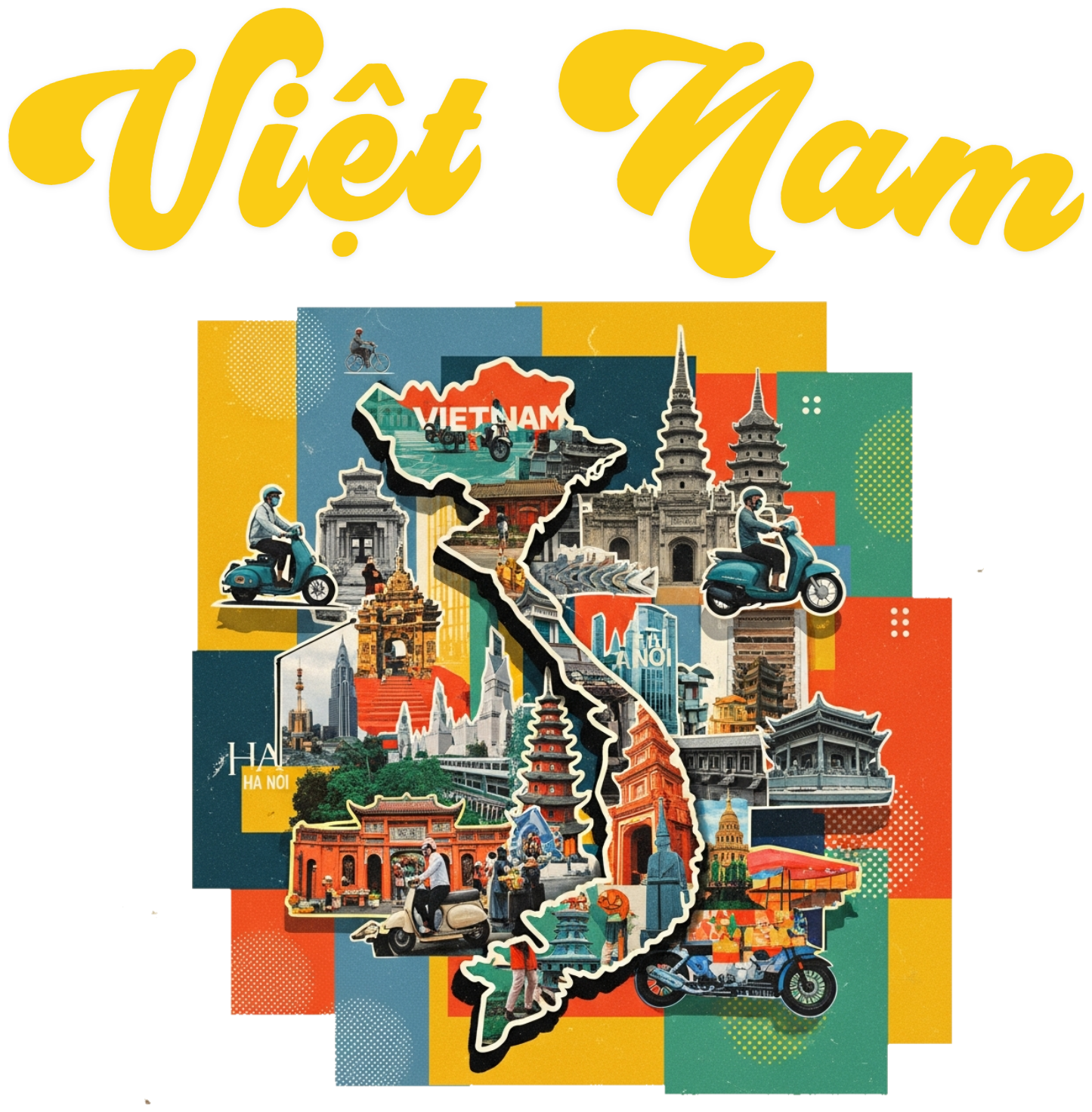 Áo Thun Việt Nam Retro Streetwear Đỏ Nổi Bật - 010426-16-38-JVO