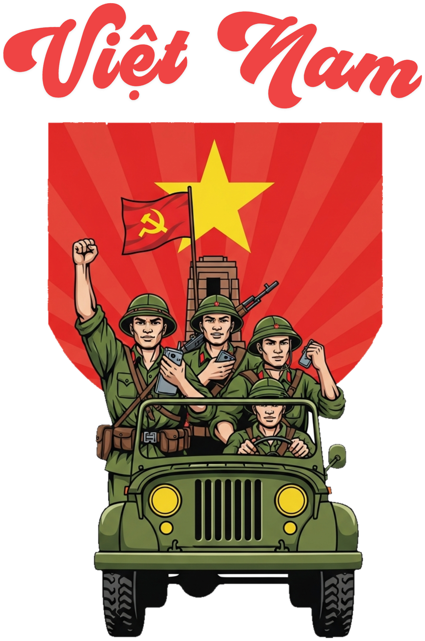 Áo Thun Việt Nam Hào Khí Retro Cổ Động Độc Đáo - 010426-17-00-USN