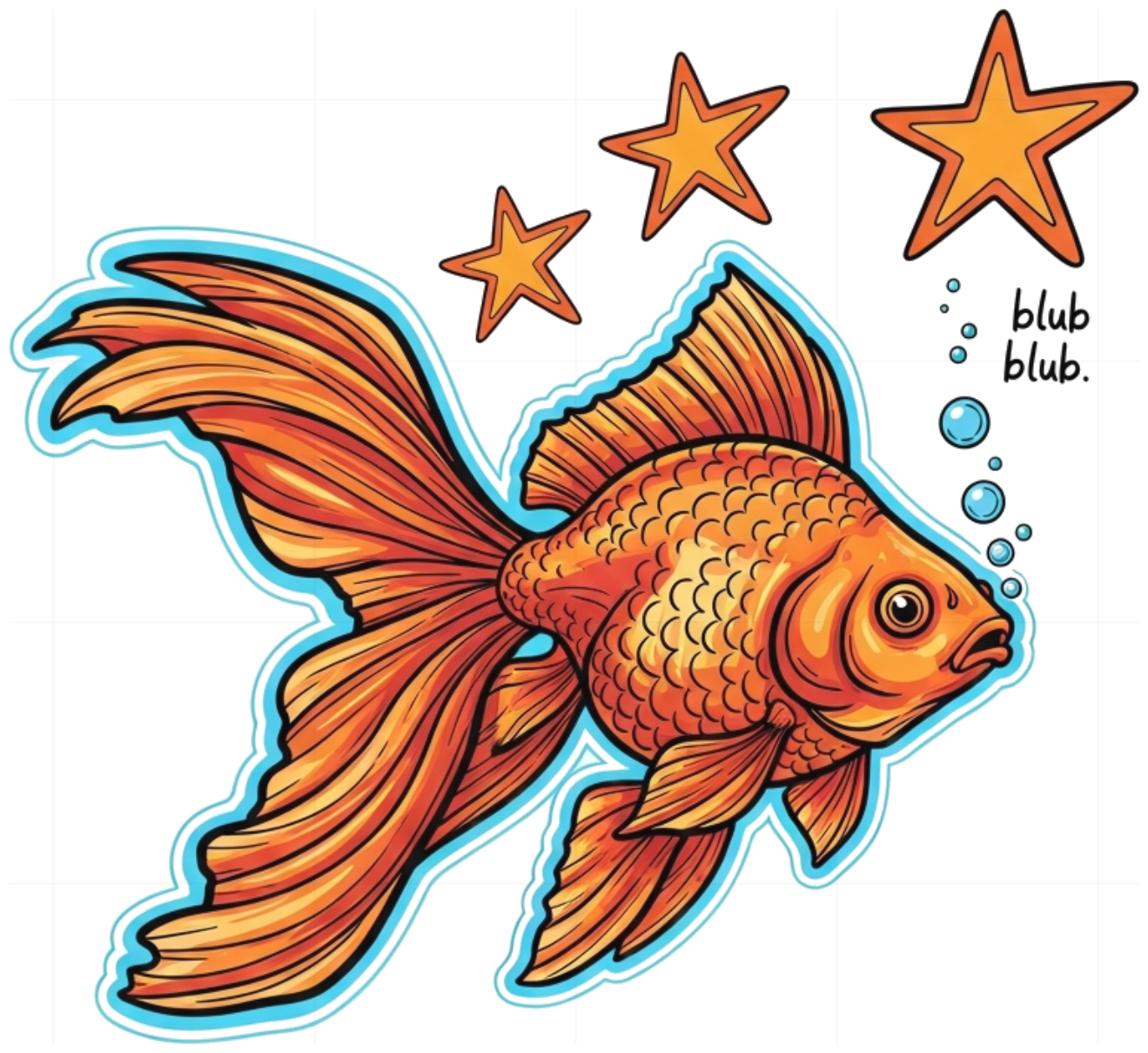 Áo Thun Unisex Hình Cá Vàng Goldfish Design Cotton 100% Form Rộng Oversize Hàn Quốc Cực Xinh - 010626-15-30-NCW