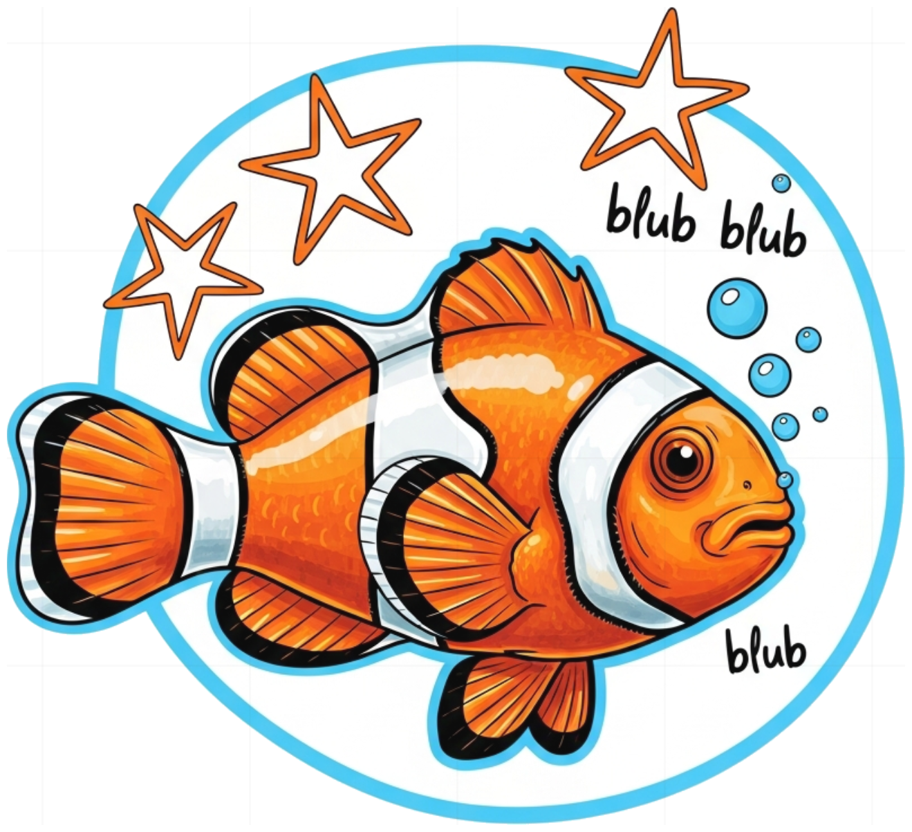 Áo Thun Unisex Màu Trắng Họa Tiết Cá Hề Clownfish - Áo Phông Nam Nữ Form Rộng Cotton 100% Cao Cấp Trendy 010626-15-42-GYQ