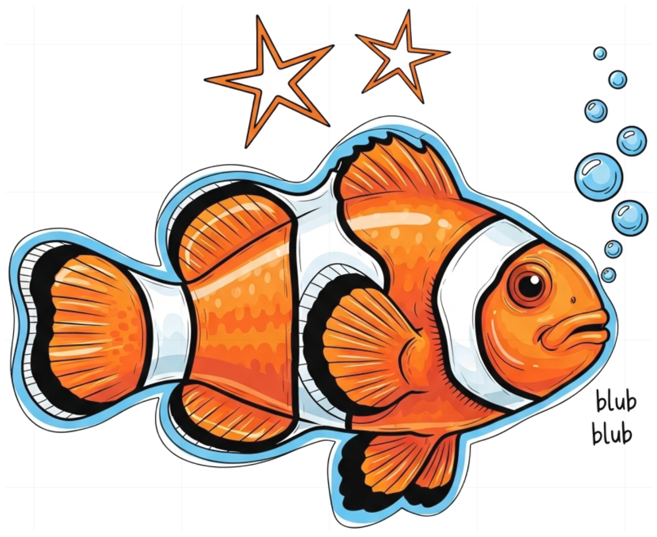 Áo Thun Unisex Cá Hề Clownfish Design Cá Tính - Áo Phông Cotton Form Rộng Trendy Đi Chơi Đi Biển 010626-15-42-HLD