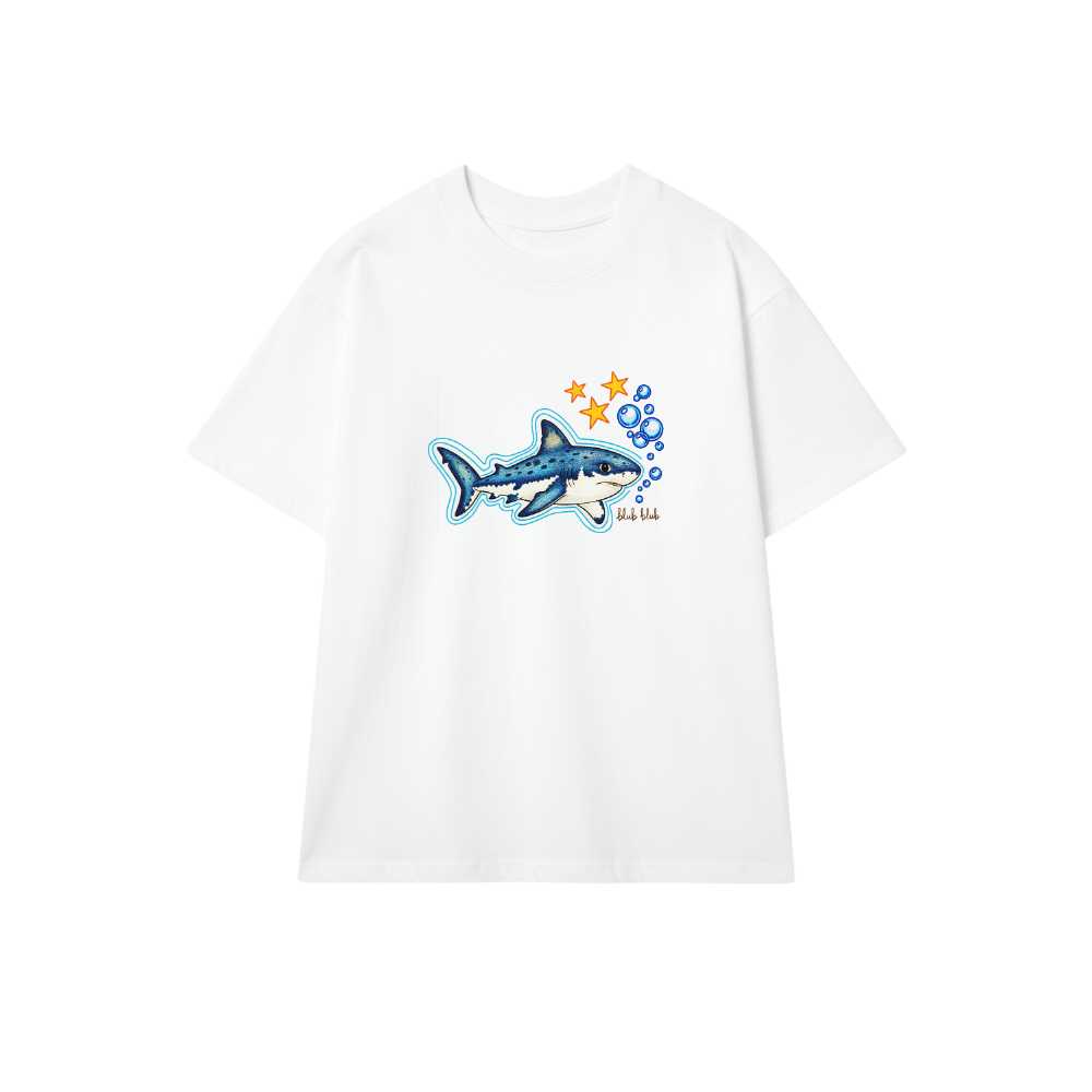 Áo Thun Unisex Hình Cá Mập Con Baby Shark "Design" - Áo Phông Cotton 100% Form Rộng Streetwear Trendy Đi Chơi Du Lịch - 010626-15-52-KPZ