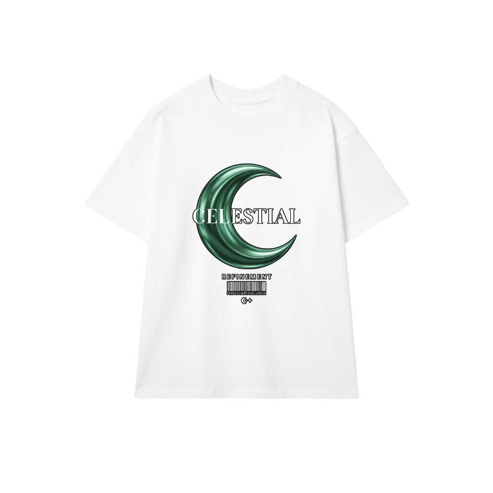 Áo Thun Đen Form Rộng Unisex Cotton Cao Cấp In Hình 3D Celestial Metallic Cực Chất Streetwear Đi Chơi Du Lịch - 010626-16-41-IVP