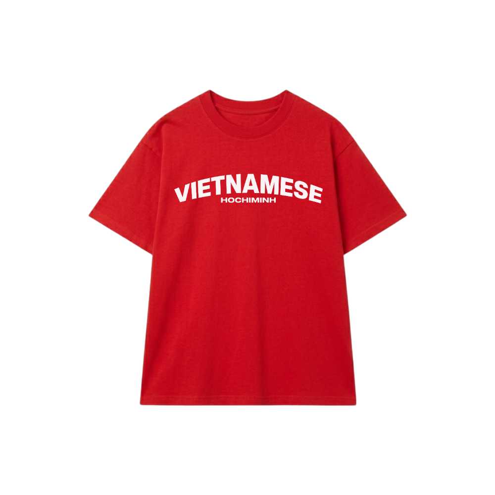 Áo thun Unisex VIETNAMESE HOCHIMINH Streetwear Cotton Form Rộng 90s Skater Graphic Tee - 011026-09-48-VER