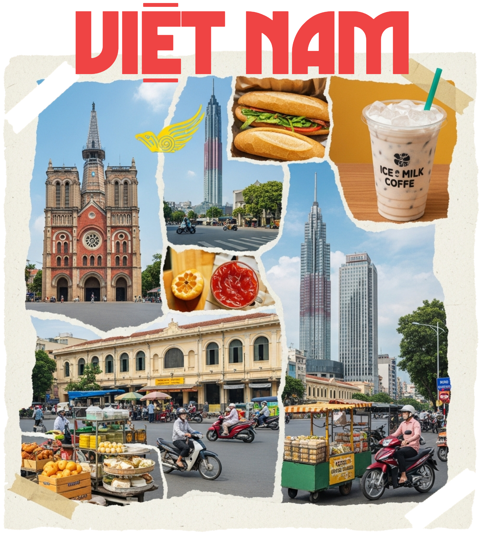 Áo Thun Việt Nam Phong Cách Vintage Phố Phường - 020426-14-46-DYY