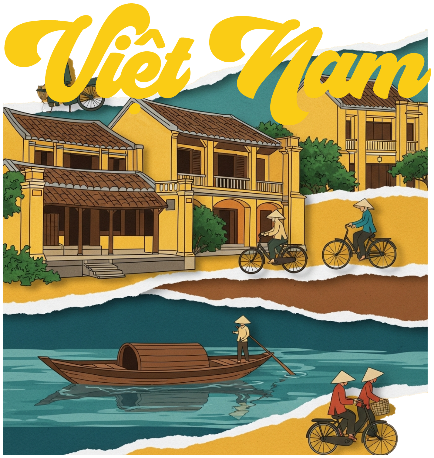 Áo Thun Việt Nam Hội An Vintage Đẳng Cấp - 020426-15-37-OQT