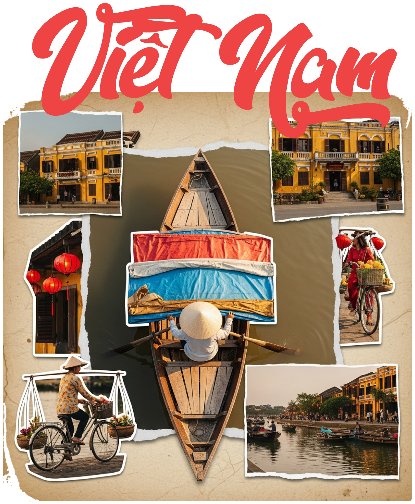 Áo Thun Trắng Việt Nam Phố Cổ Hội An Cao Cấp - 020426-15-44-OYY