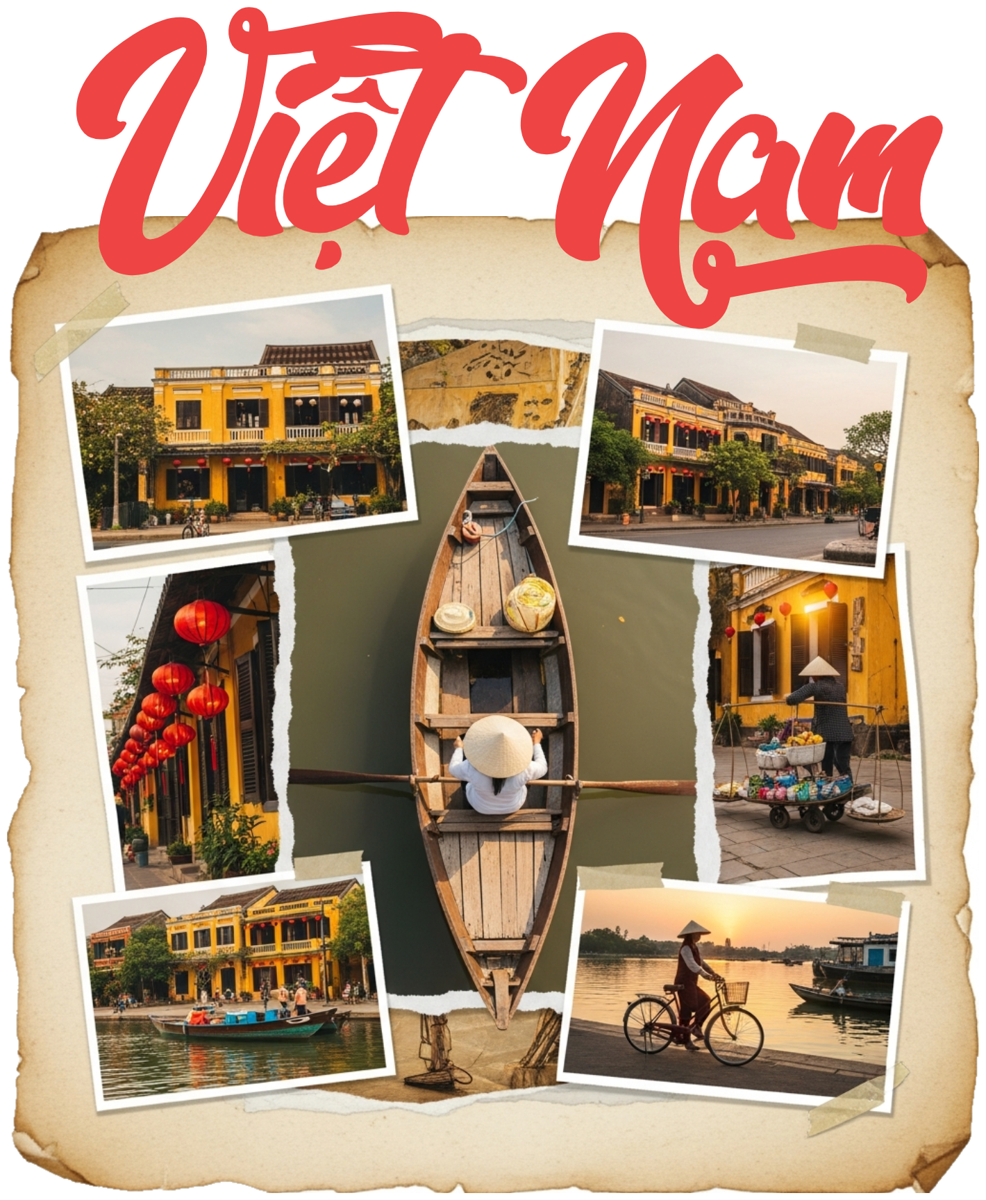 Áo Thun Trắng In Hình Hội An Cổ Kính Việt Nam - 020426-15-44-QSK