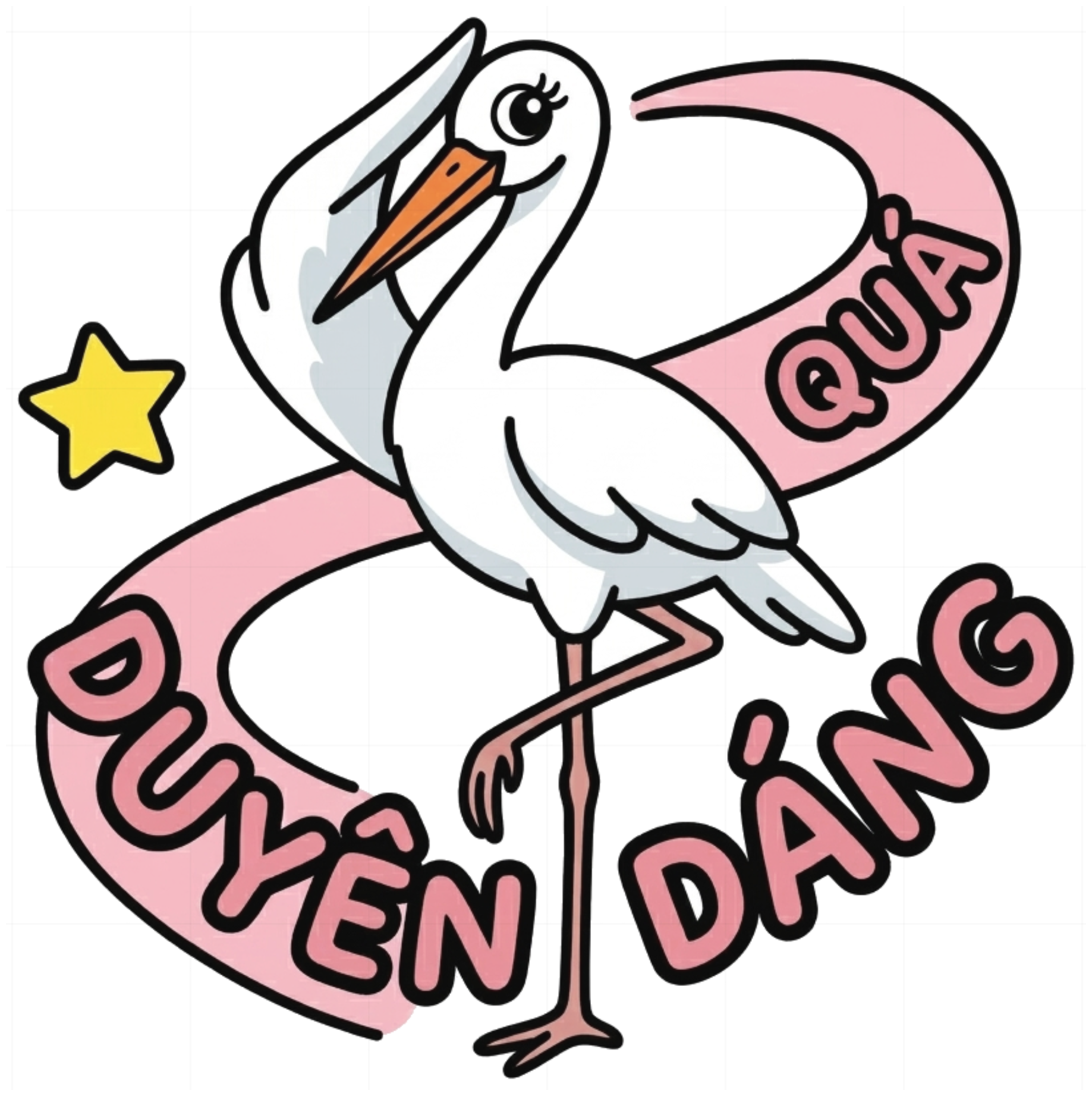 Áo Thun Con Cò Quá Duyên Dáng Unisex Form Rộng Graphic Tee Streetwear vietnam.yo - 021026-14-34-SQV