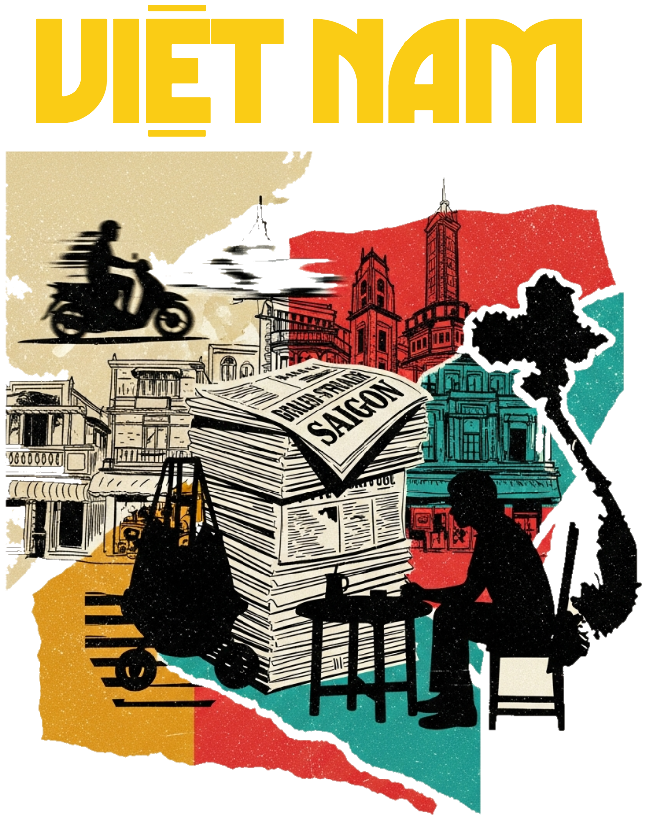 Áo Thun Trắng Việt Nam Streetwear Vintage Saigon - 030426-14-51-LEH