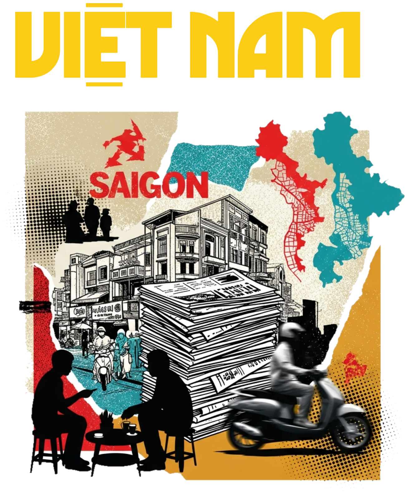 Áo Thun Việt Nam Vintage Streetwear Saigon Phố - 030426-14-51-QSP