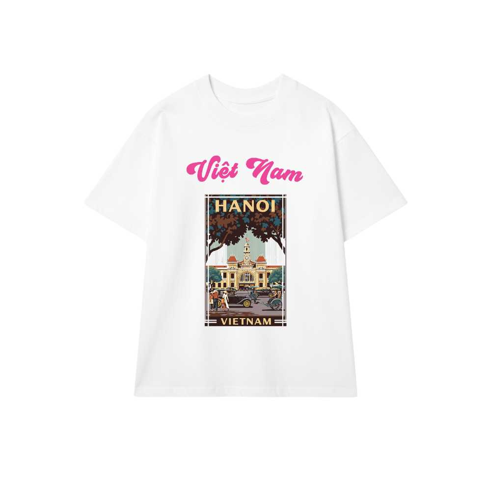 Áo Thun Hanoi Việt Nam Phong Cách Retro Vintage - 030426-15-14-FZI