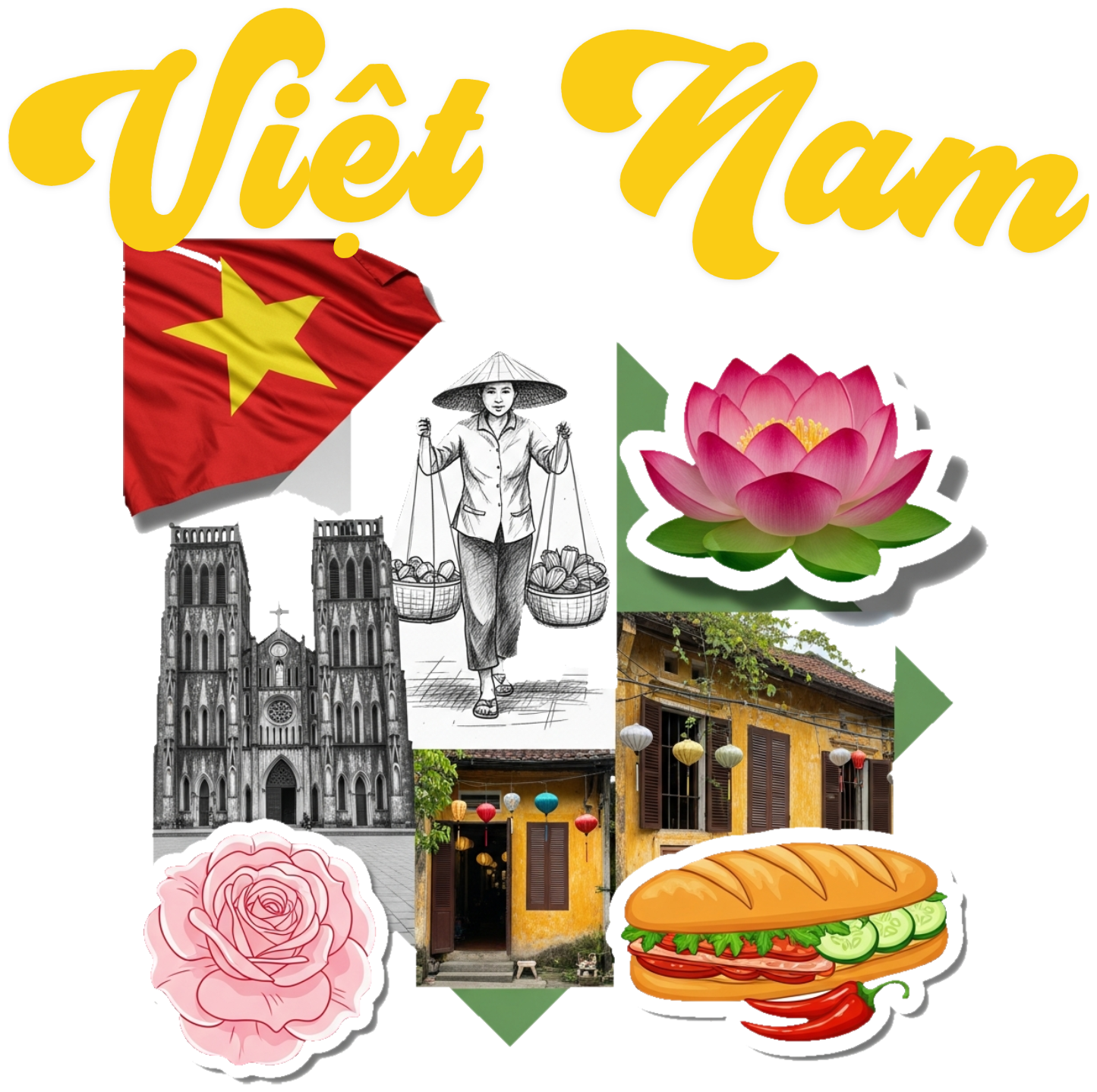 Áo Thun Đen Việt Nam Phong Cách Collage Art - 030426-16-38-BYT