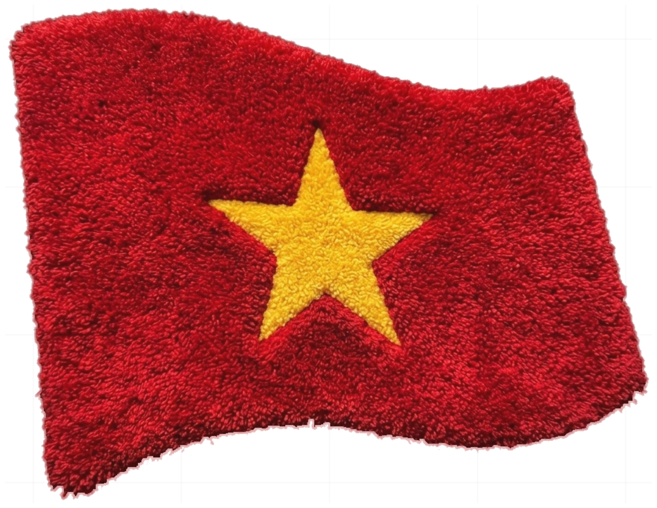 Áo Thun Trắng Thêu Cờ Việt Nam 3D Chenille Cao Cấp Form Rộng Unisex - 030726-15-18-LDO