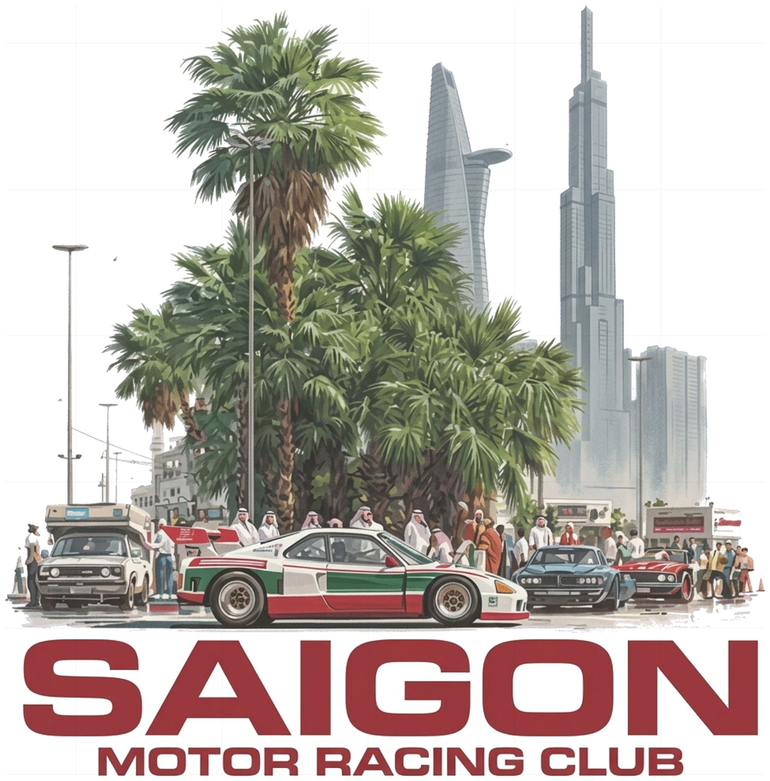 ÁO THUN UNISEX SAIGON MOTOR RACING CLUB PHONG CÁCH VINTAGE MOTORSPORT FORM RỘNG - 031026-08-58-FKS