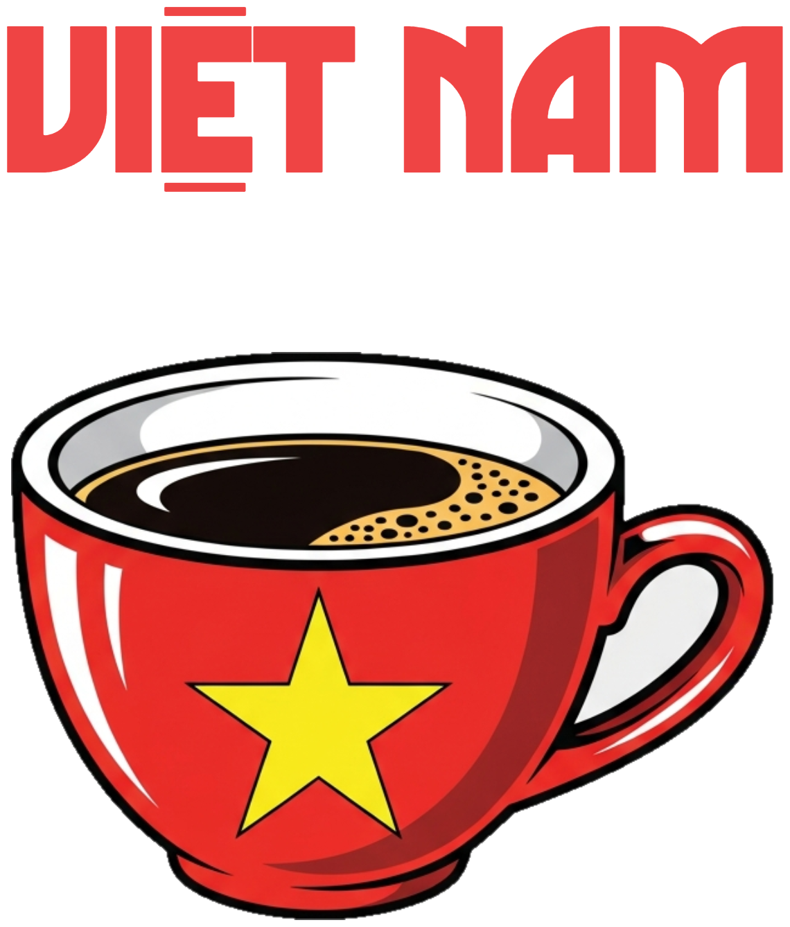 Áo Thun Thời Trang Việt Nam Flag & Coffee Màu Kem - 040426-11-31-PVJ