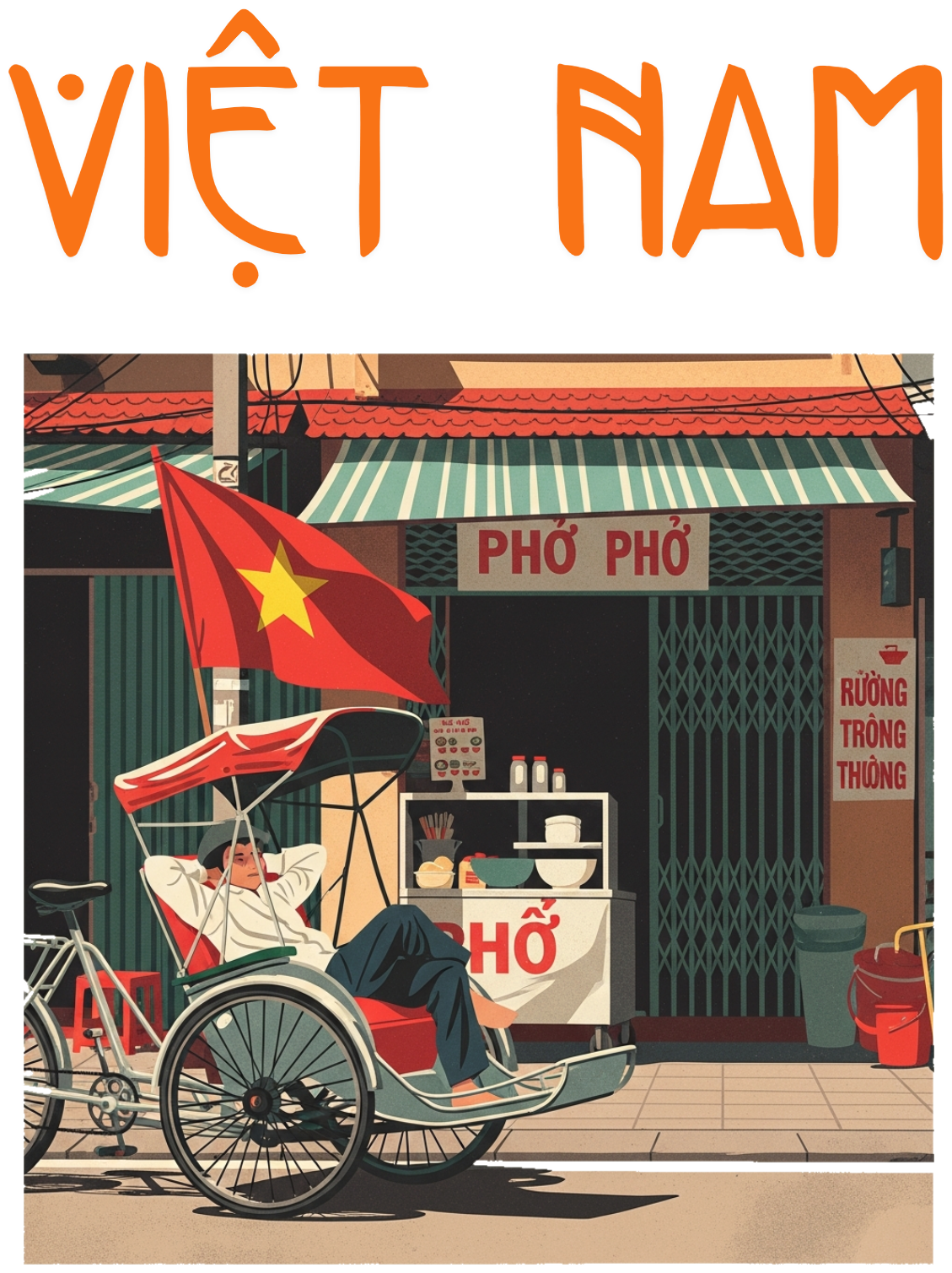 Áo Thun Trắng Hà Nội Xưa In Slogan Việt Nam - 040426-14-13-TKH