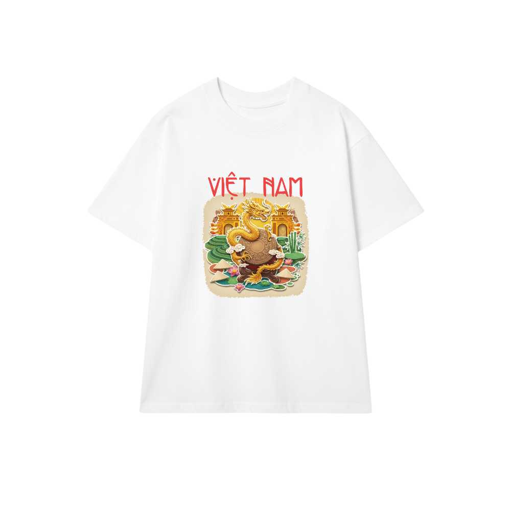 Áo Thun Màu Kem In Chữ Việt Nam Nghệ Thuật - 040426-14-57-SYE