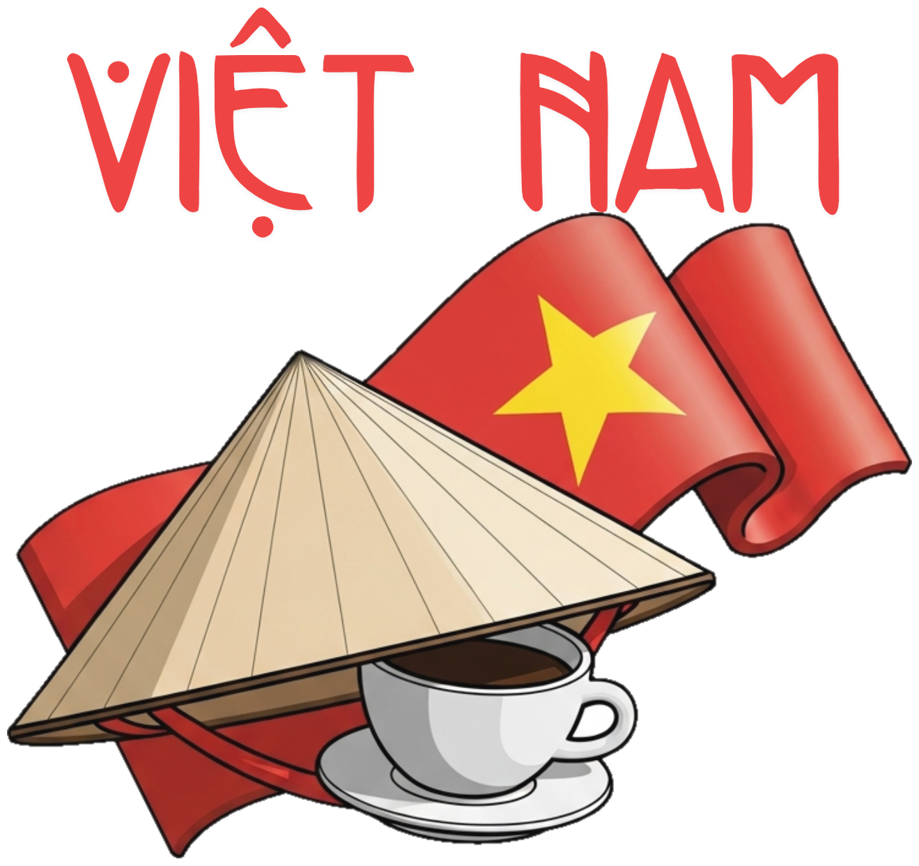 Áo Thun Trắng In Chữ Việt Nam Nghệ Thuật Cao Cấp - 040426-15-04-YKO