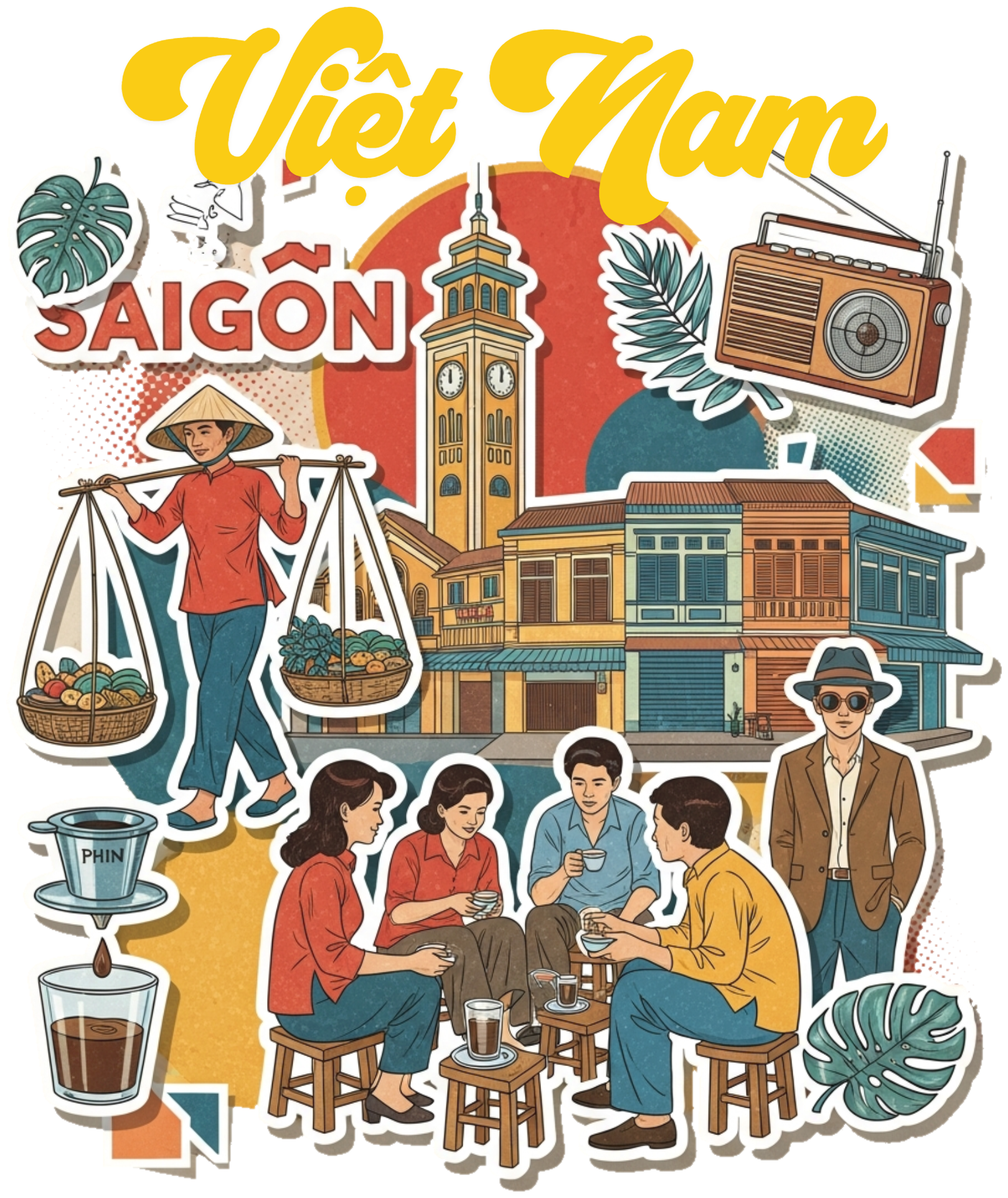 Áo Thun Trắng In Chữ Việt Nam Nghệ Thuật Cao Cấp - 040426-15-20-UZR