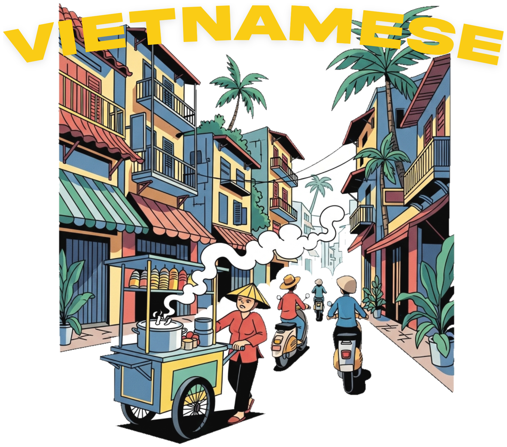 Áo Thun VIETNAMESE Streetwear Cartoon Cá Tính - 040426-15-35-HLF