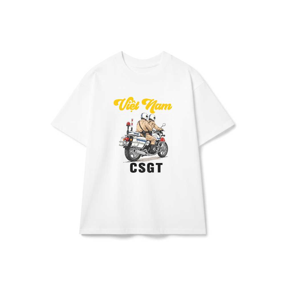 Áo Thun Trắng In Chữ Việt Nam Nghệ Thuật Cao Cấp - 040426-17-00-NMY