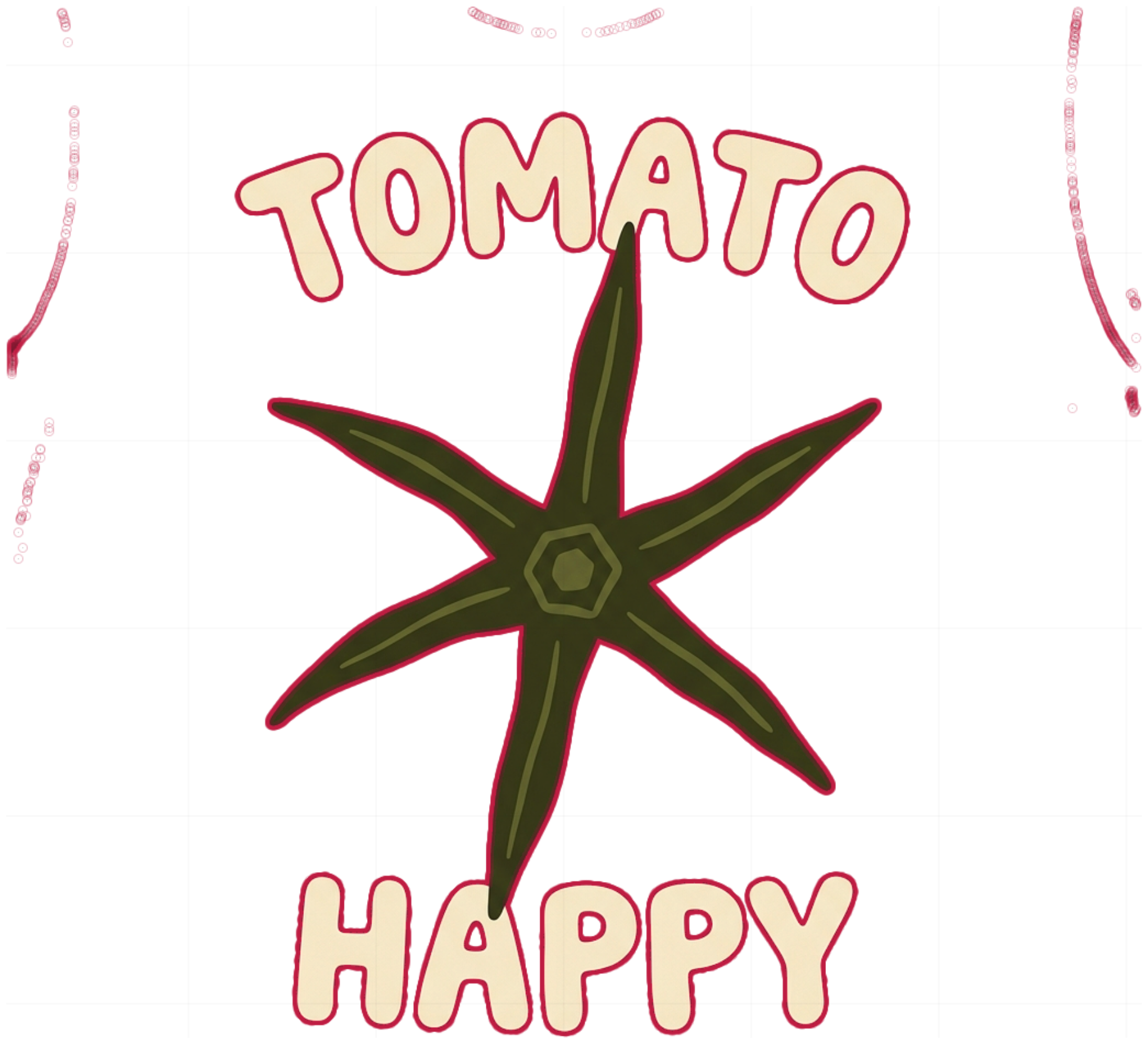 Áo Phông Unisex Đỏ Retro Tomato Happy Form Rộng Vải Cotton Co Giãn Cực Chất - 040826-16-21-ZZD