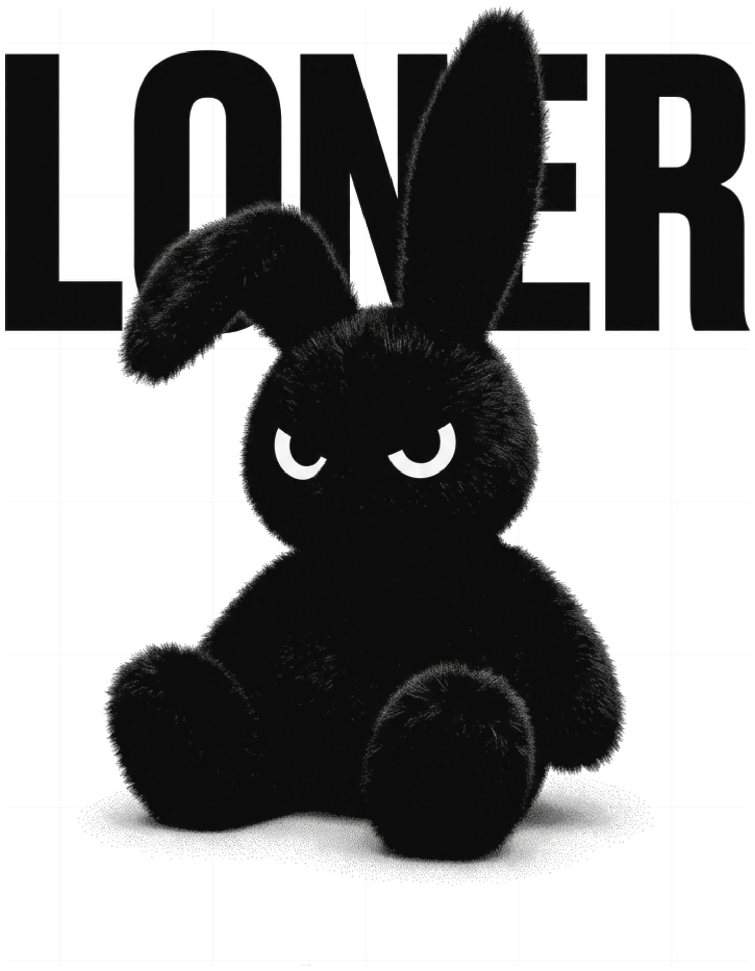 Áo Phông Boxy Cotton Local Brand Y2K Dark Cute Goth Loner Bunny Unisex Cực Chất - 040926-18-06-QEG