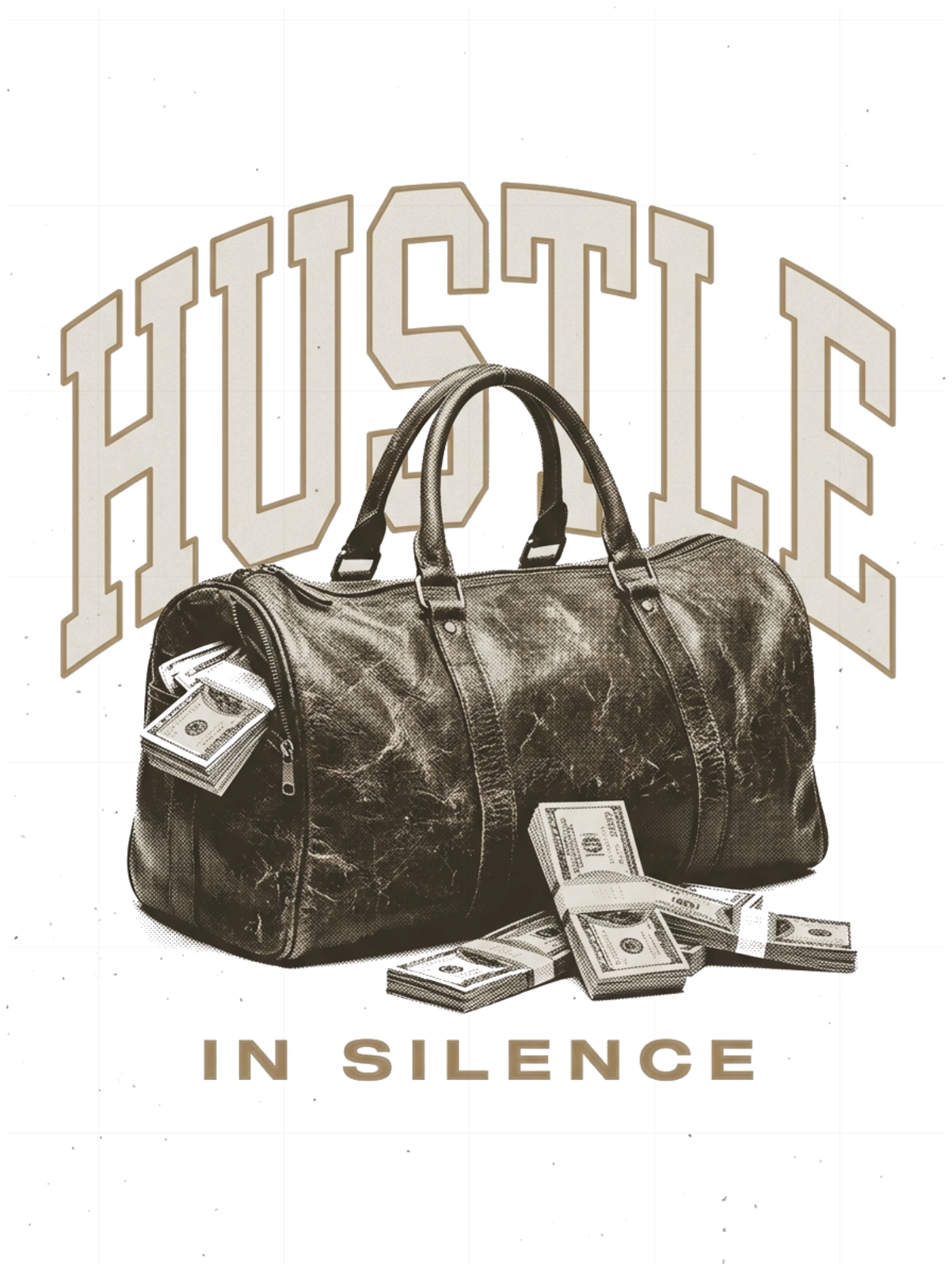 Áo Thun Hustle In Silence Streetwear Phông Rộng Unisex Cotton Co Giãn Cực Chất 040926-20-44-YSX