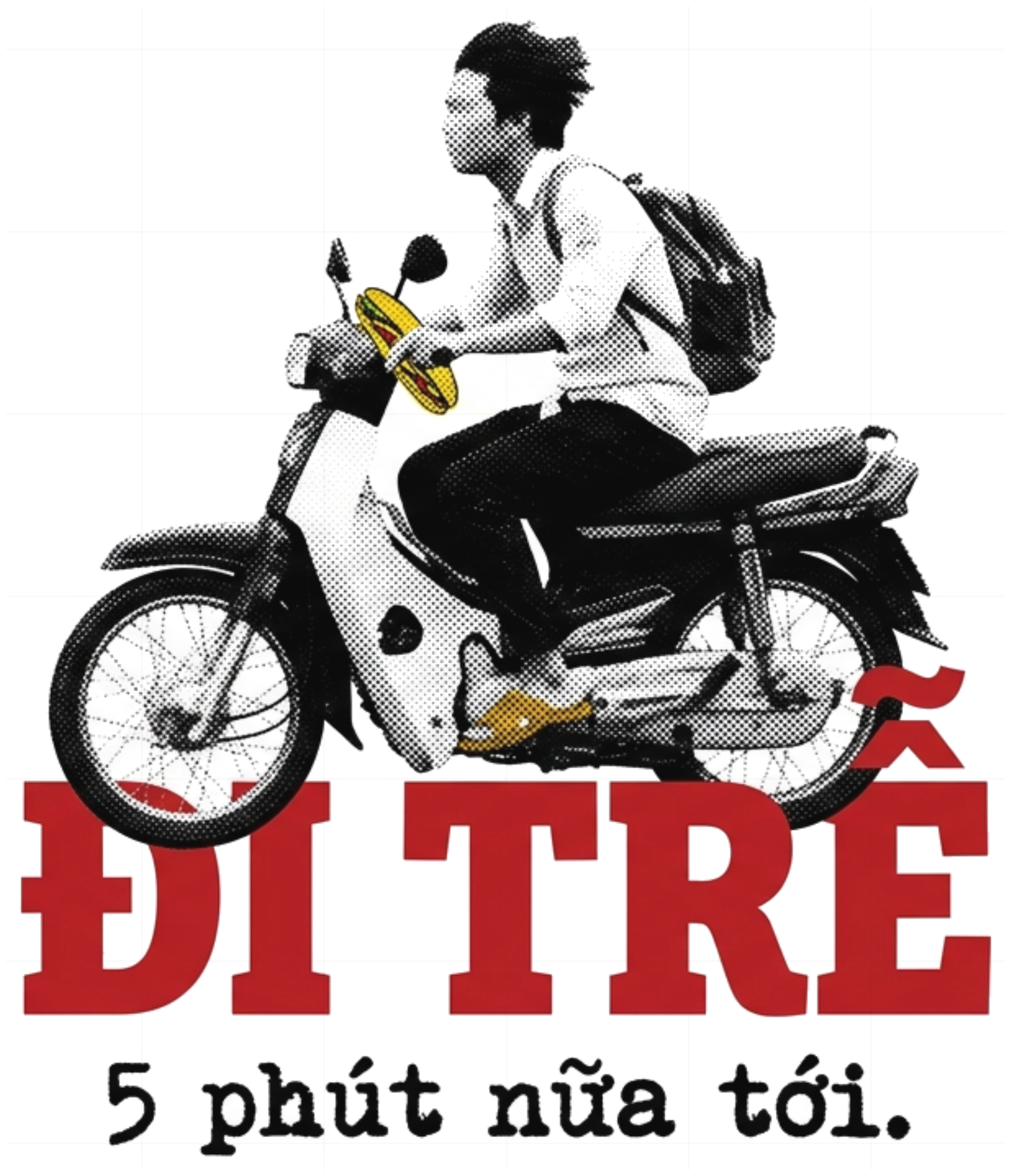 Áo Thun Xước Hình In Đi Trễ Wave Alpha Unisex Form Rộng vietnam.yo Cotton Thoáng Mát Streetwear 050826-15-01-RSO
