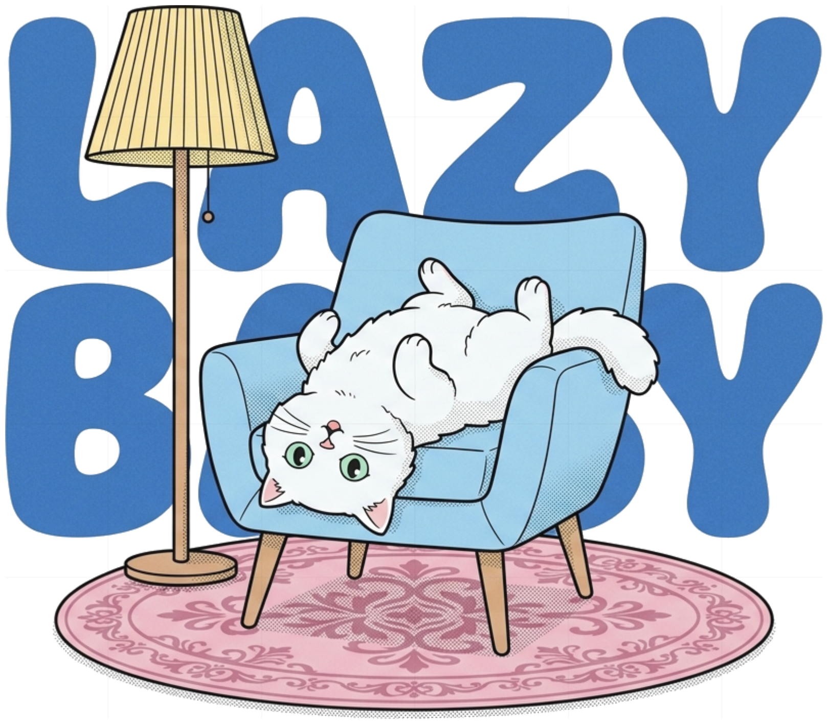 Áo thun trẻ em VNXK HAMCHOI Trắng cotton co giãn Lazy Baby Cat Tee - 050826-15-20-KWV