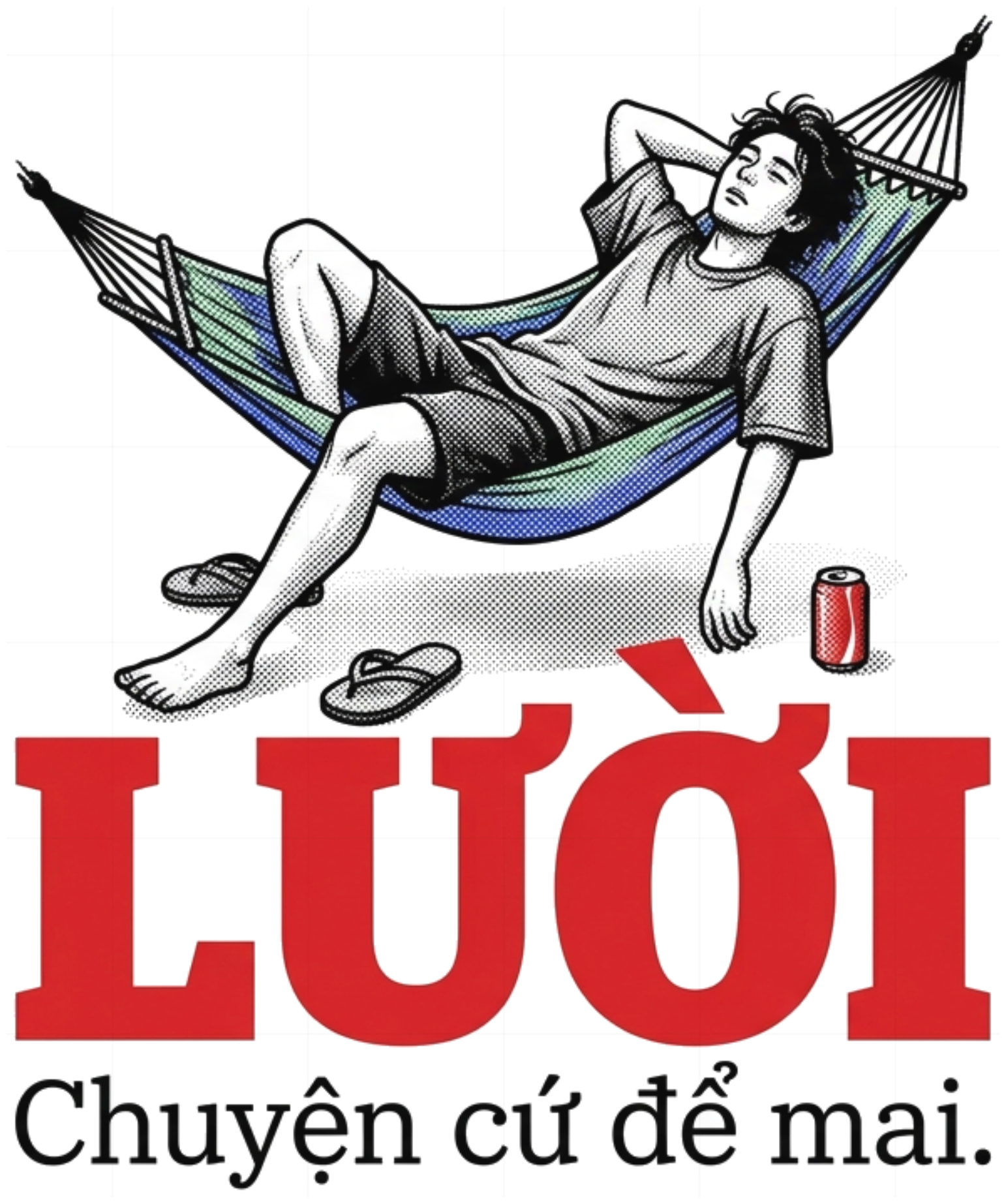 Áo Thun Chữ Lười Chuyện Cứ Để Mai Form Rộng vietnam.yo Cotton 100% Streetwear Độc Đáo - 050826-15-29-WJP