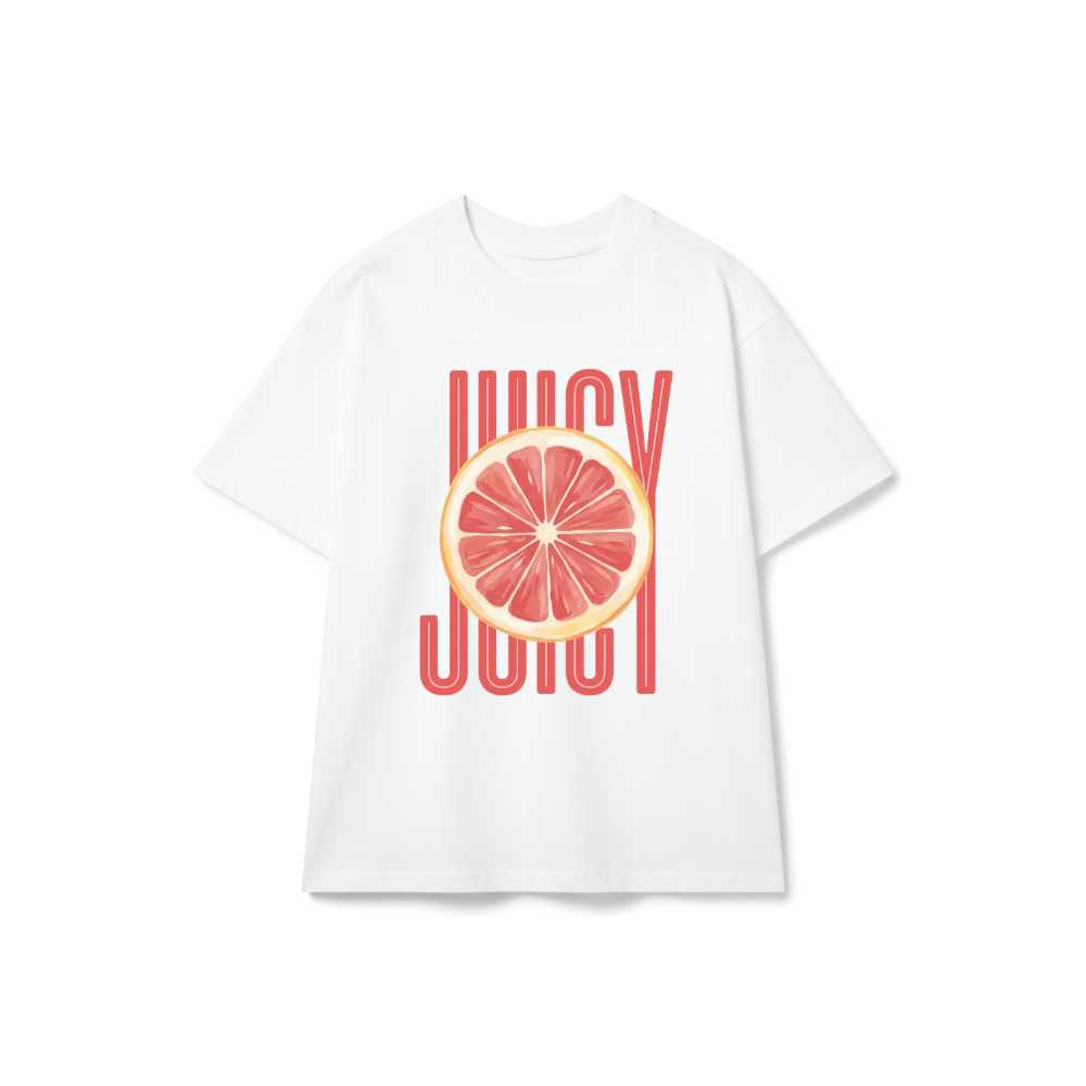 Áo Thun Unisex JUICY Retro Summer Graphic - Áo Phông Cotton Co Giãn Form Rộng Trendy 050826-19-10-NYO