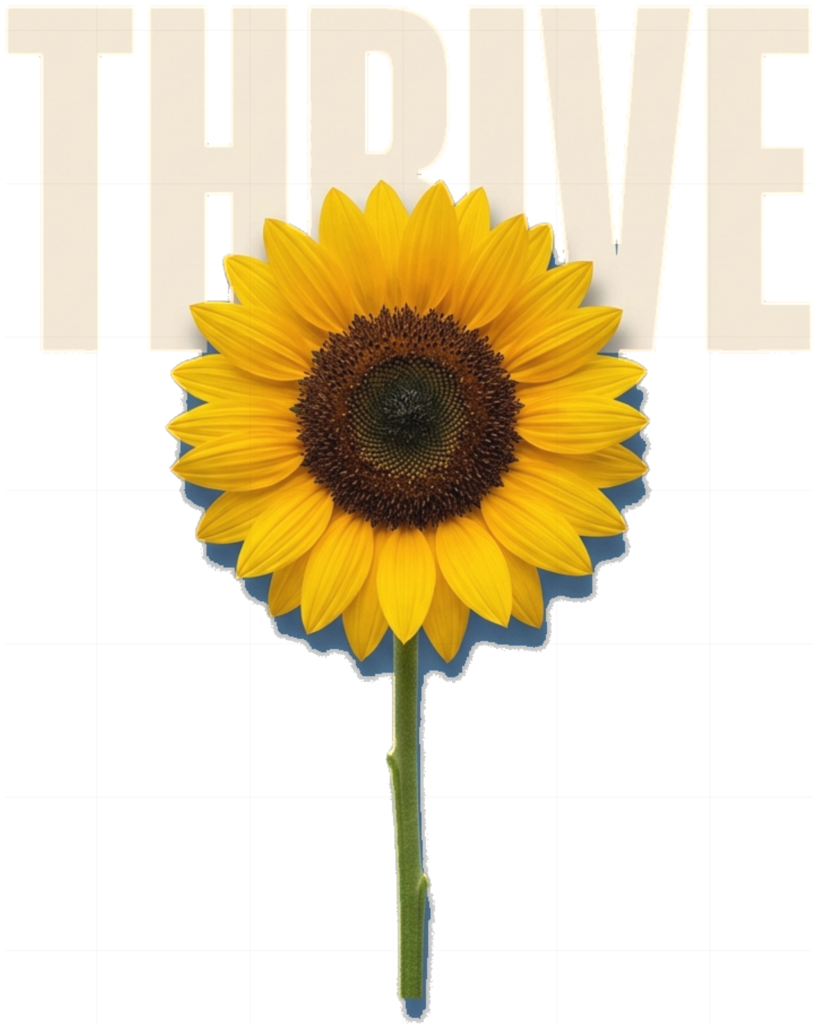 Áo Thun Unisex THRIVE Sunflower Form Rộng Cotton 100% Phong Cách Streetwear Minimalist - 050826-19-35-JQR