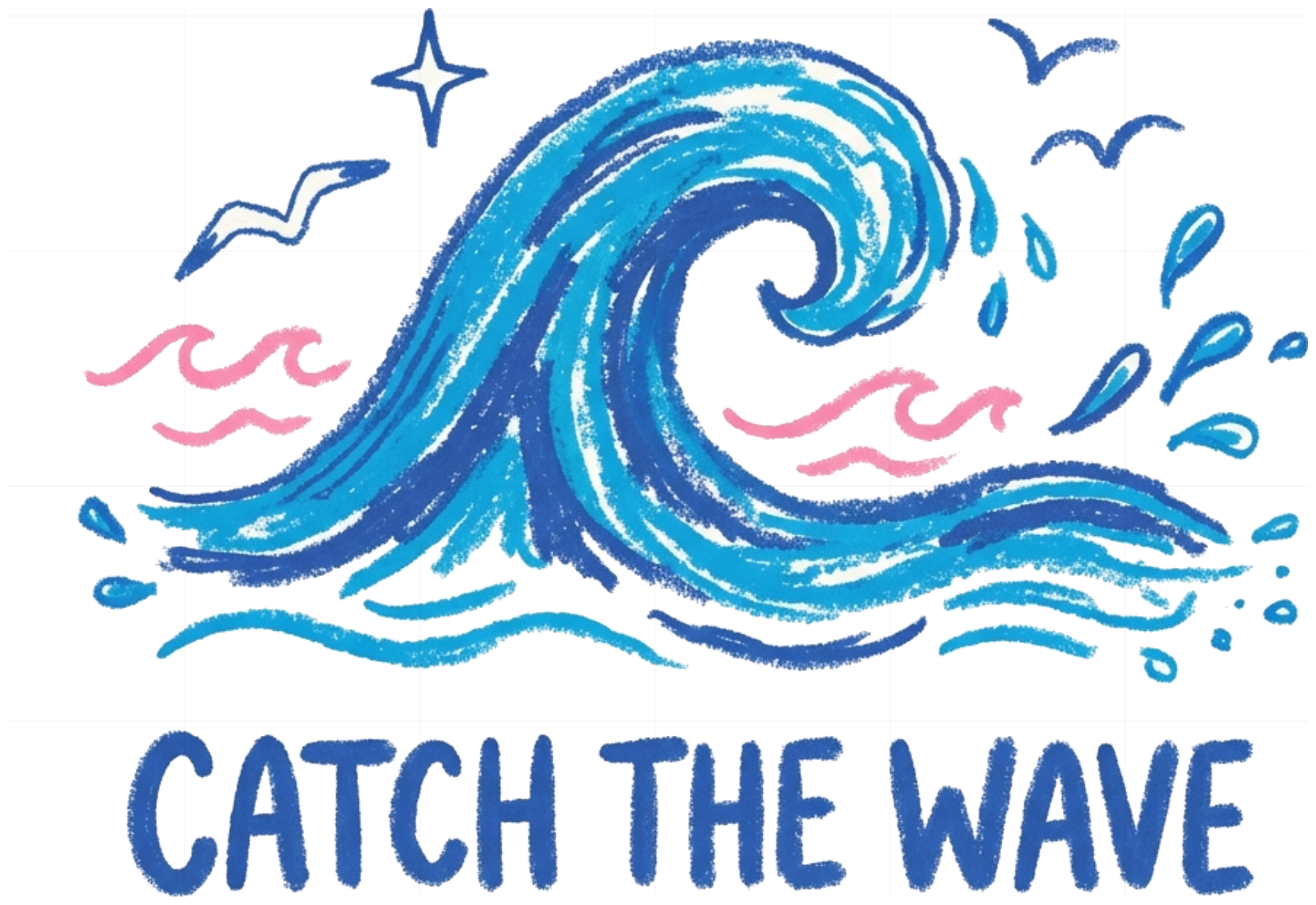 Áo Thun Trắng Unisex Cotton Form Rộng Họa Tiết Sóng Biển Catch The Wave Vintage 050926-14-11-SEP