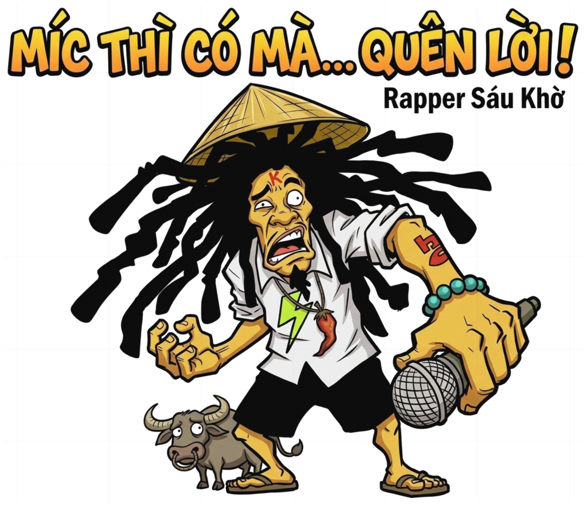 Áo Thun Rapper Sáu Khờ Quên Lời Unisex Oversize Graphic Tee vietnam.yo - 051026-15-47-OHG