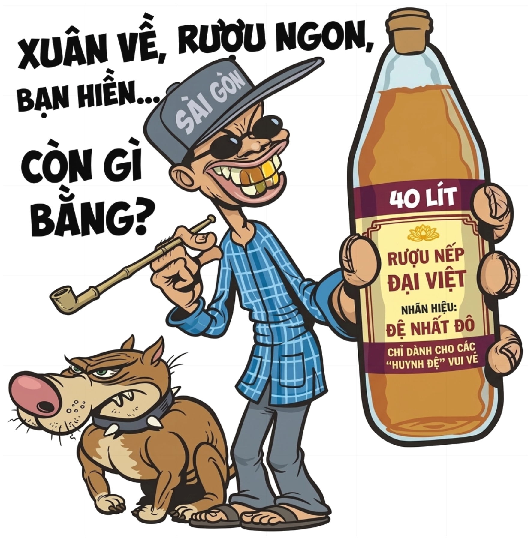 Áo Thun Rượu Nếp Đại Việt Unisex Form Rộng Streetwear vietnam.yo - 051026-15-52-NYI