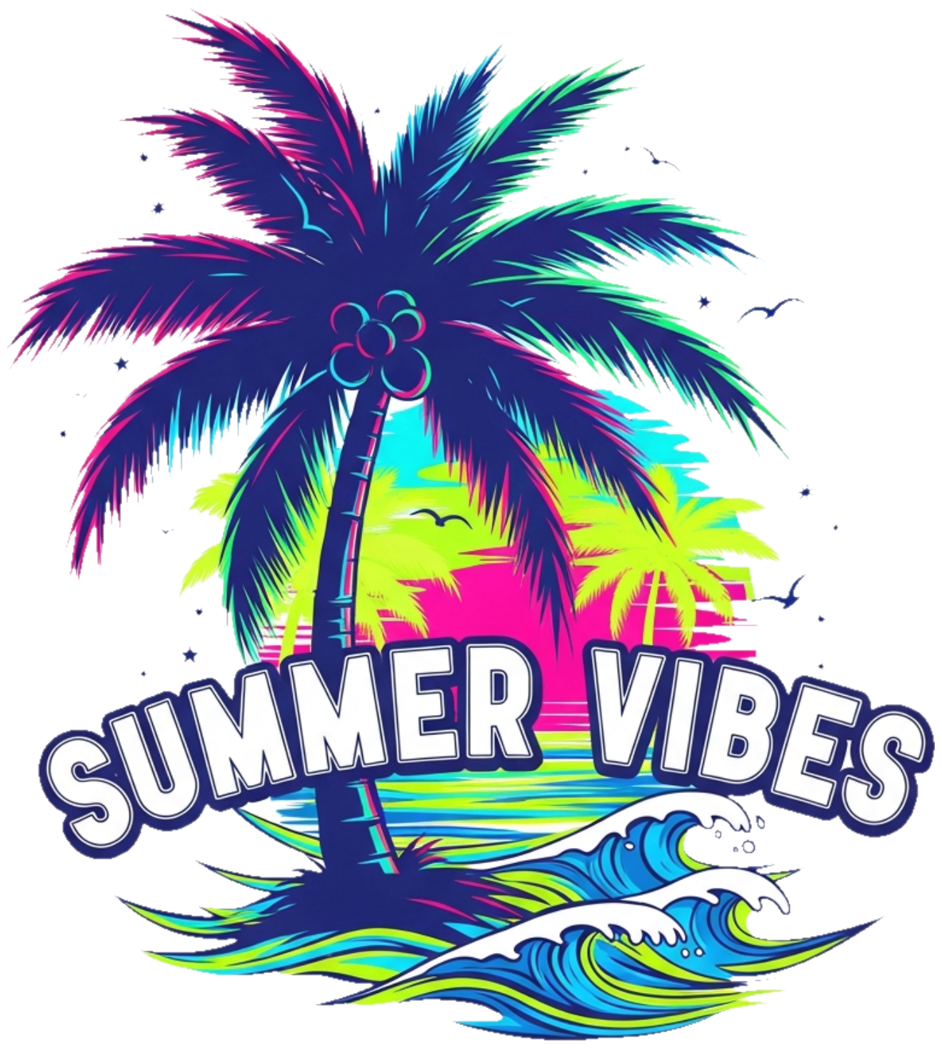 Áo Thun Kem Summer Tropical Streetwear Design Cây Dừa - 060426-16-49-NBV