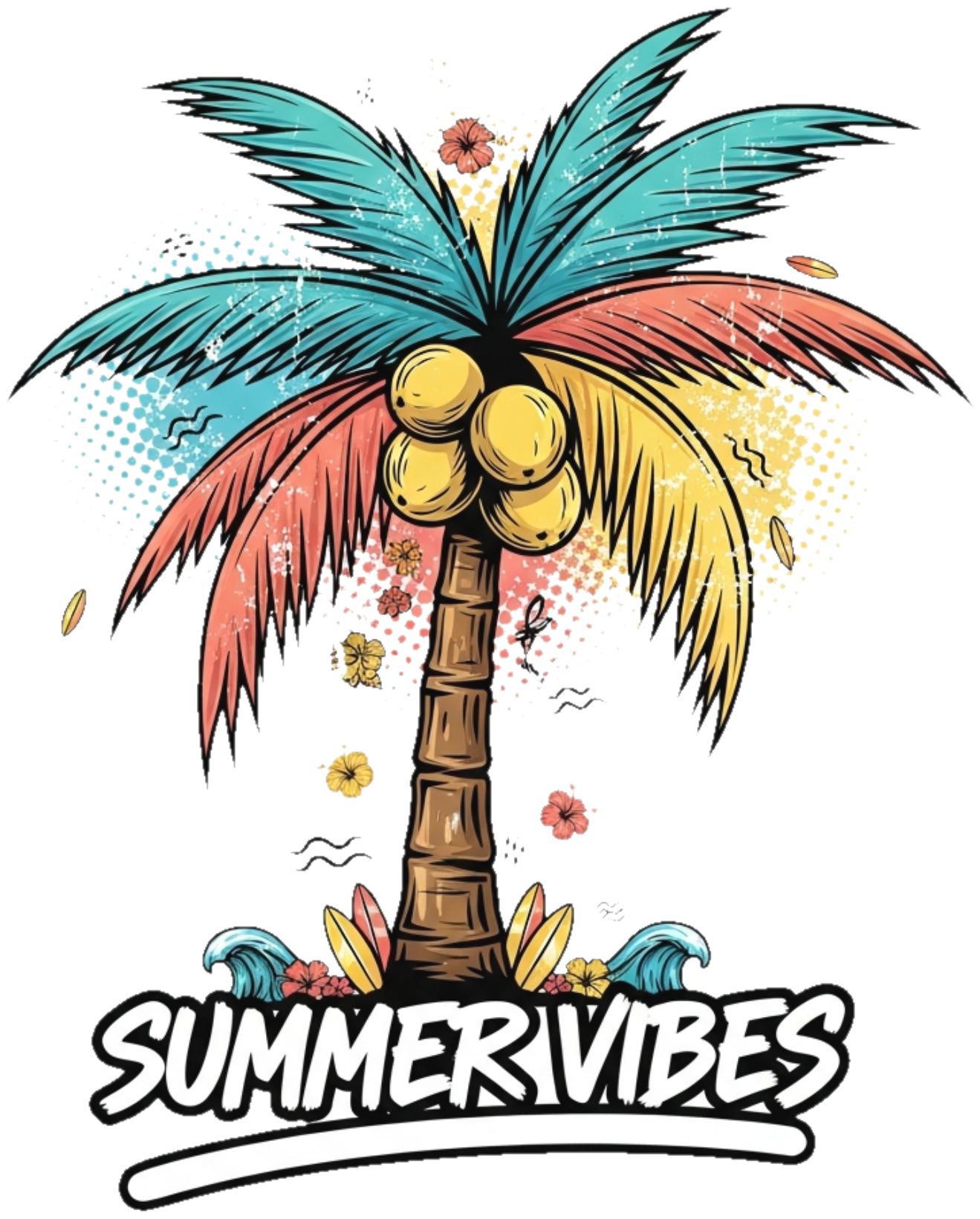 Áo Thun Trắng Summer Tropical Streetwear Design - 060426-16-58-XAG