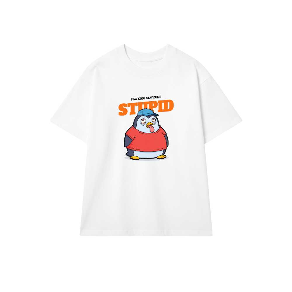 Áo Thun Kem Stay Cool Stay Dumb Chim Cánh Cụt Ngố - 060426-19-20-DSQ