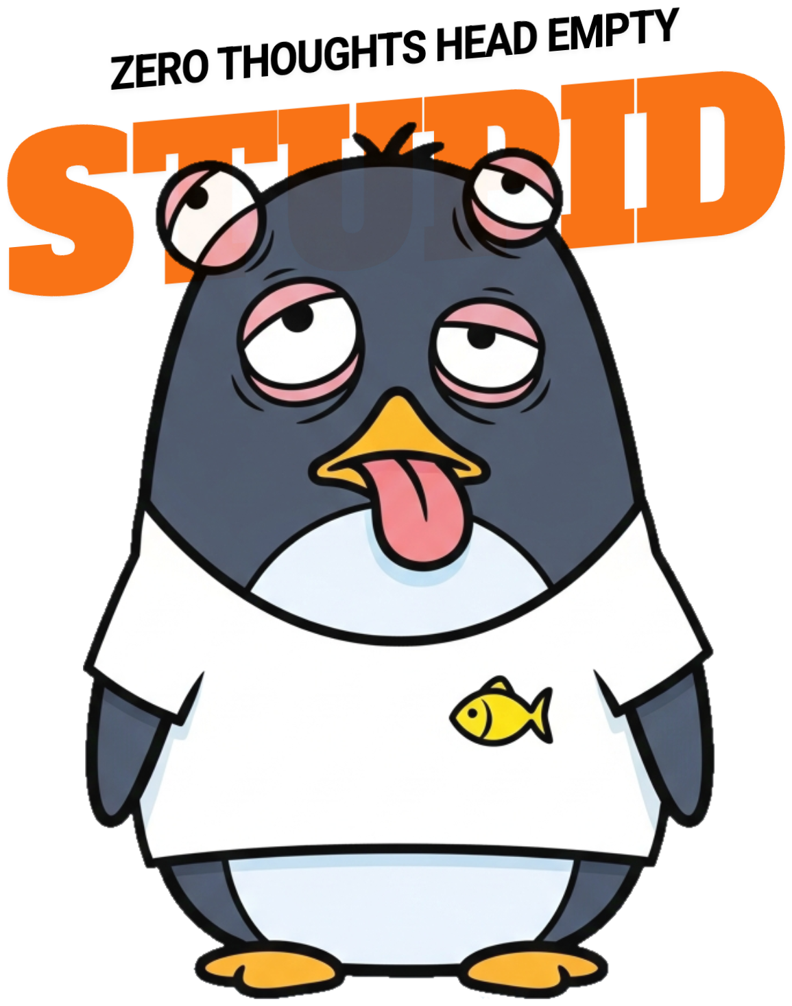 Áo Thun Zero Thoughts Head Empty Hình Chim Cánh Cụt - 060426-19-55-GOG