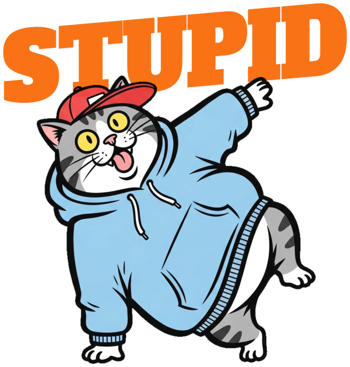 Áo Thun Mèo Béo Nhảy Hiphop Fat Cat Big Spin Độc Đáo - 060426-20-24-KLK