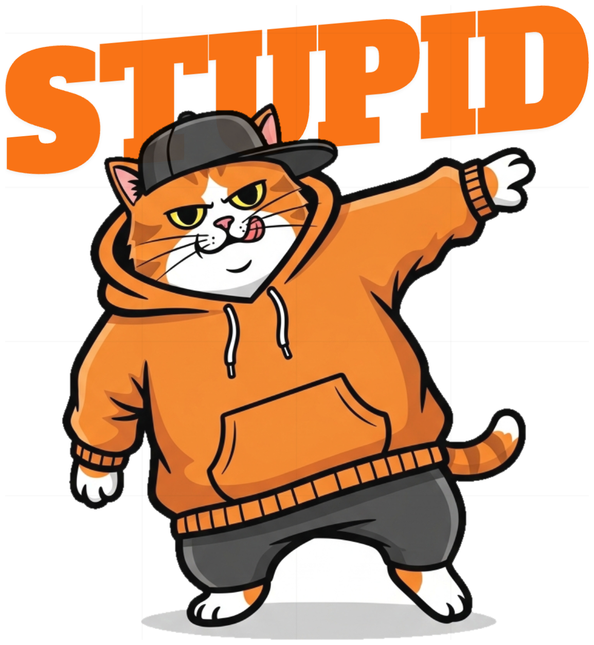 Áo Thun Mèo Béo Nhảy Hiphop Big Fluff Mad Skills - 060426-20-24-WDM