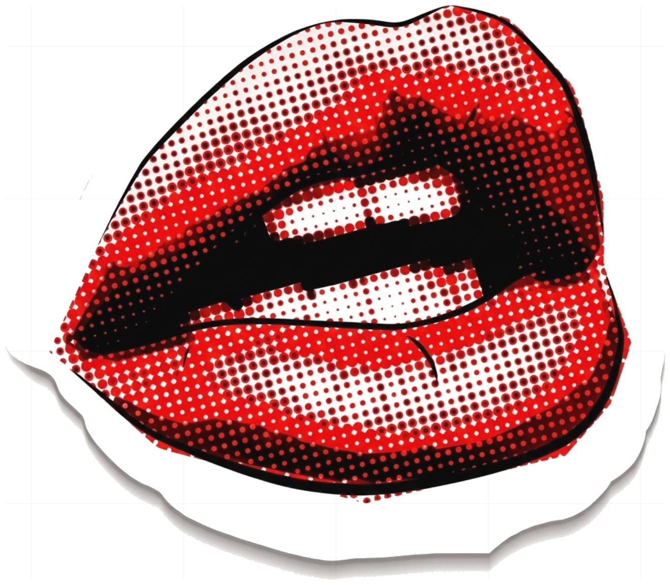 Áo Thun Trắng Pop Art Sexy Lips Form Rộng Unisex Cotton Co Giãn - 060626-15-33-LCI