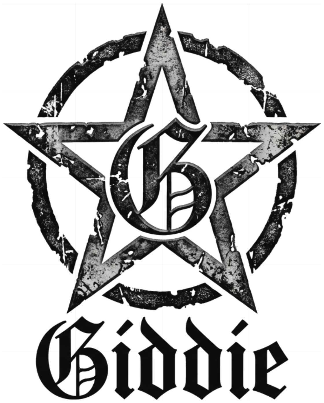 Áo Thun Unisex Gothic Star Boxy Fit GIDDIE Tay Dài Sọc Ngang In Hình Streetwear Graphic Long Sleeve Tee - 060826-10-29-XHX
