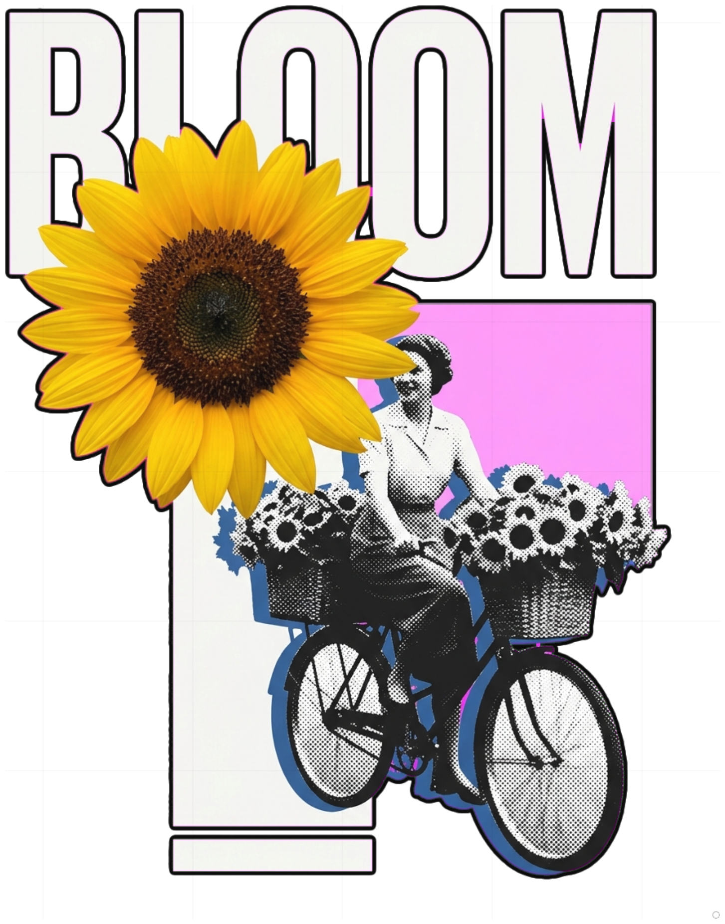 Áo Thun Unisex Bloom Sunflower Streetwear Y2K Form Rộng Cotton Co Giãn Phông Nam Nữ Trendy - 060826-10-52-HAL