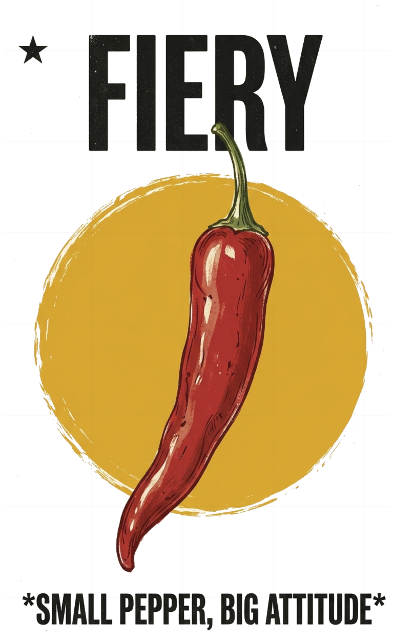 Áo Thun Unisex Vintage Chili Poster Fiery Cotton 100% Co Giãn Form Rộng Cực Chất - 060826-11-22-PZO