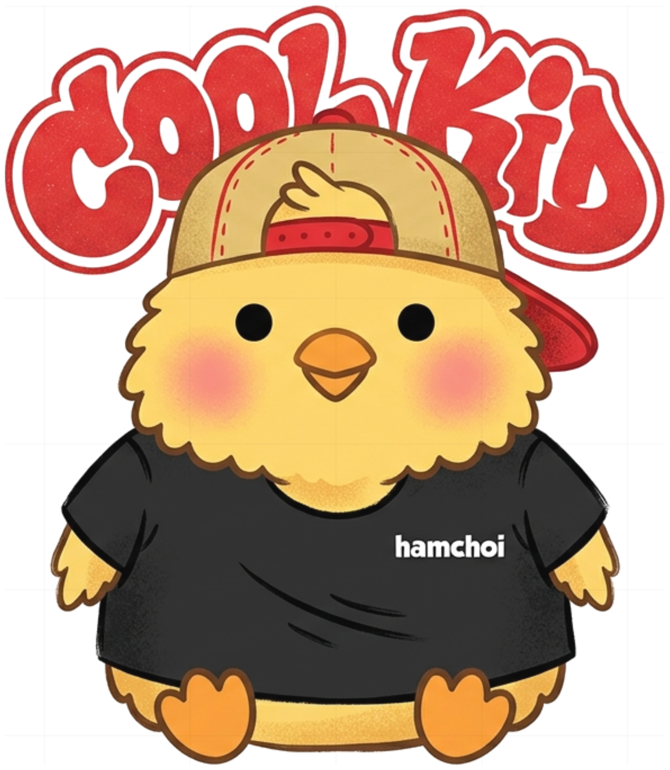 Bodysuit em bé VNXK HAMCHOI Màu Kem thun cotton mềm Cool Kid Chick Baby Romper - 060826-11-40-MDS